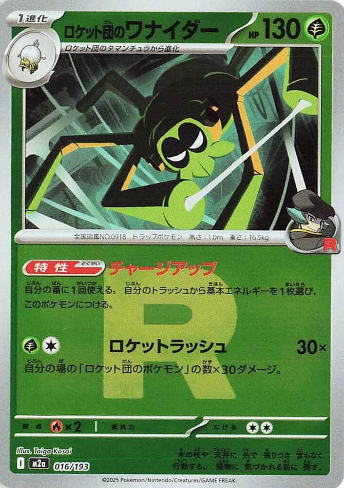 Team Rockets Spidops Team Rocket Pattern 16 Holo