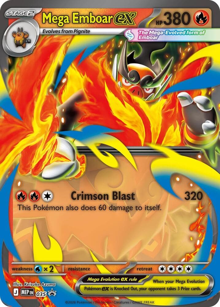 Mega Emboar ex 035 Holo