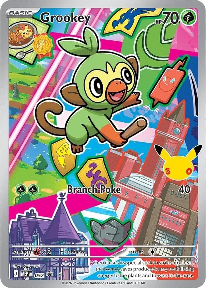 Grookey 052 Holo