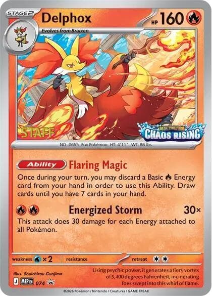 Delphox Staff 074 Holo