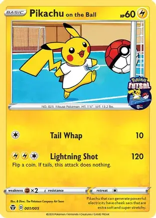 Pikachu on the Ball 001 Normal