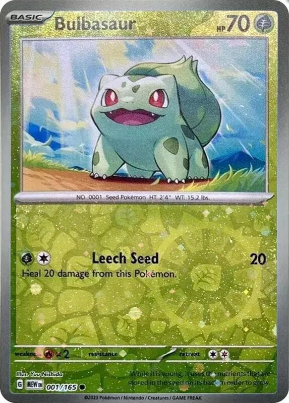 Bulbasaur Reverse Cosmos Holo Costco Exclusive 001 Normal