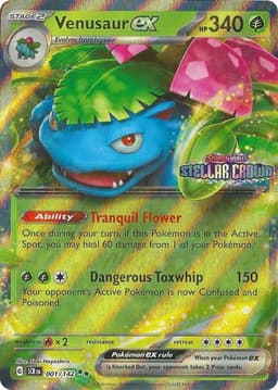 Venusaur ex Stellar Crown Stamp