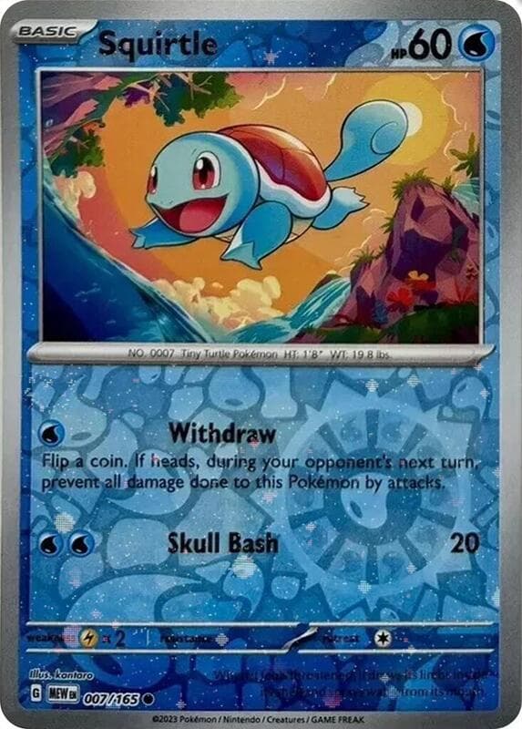 Squirtle Reverse Cosmos Holo Costco Exclusive 007 Normal
