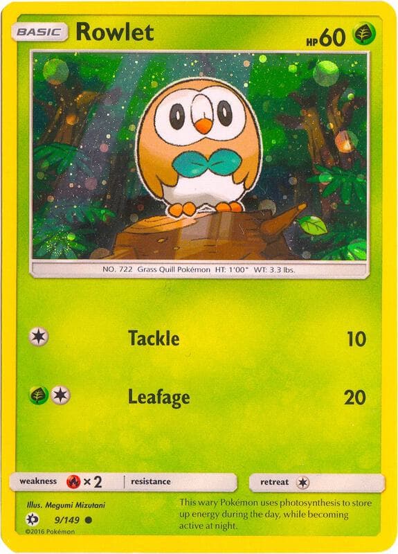 Rowlet Cosmos Holo 009