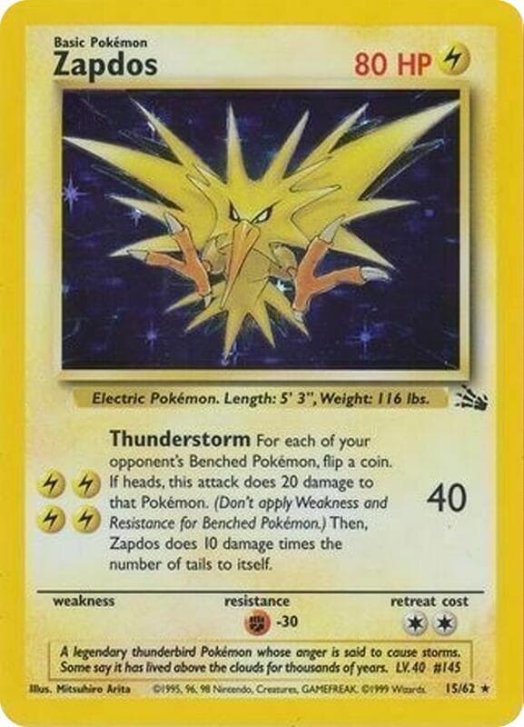 Zapdos Cosmos Holo 015