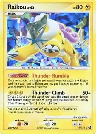 Raikou Cracked Ice Holo 016