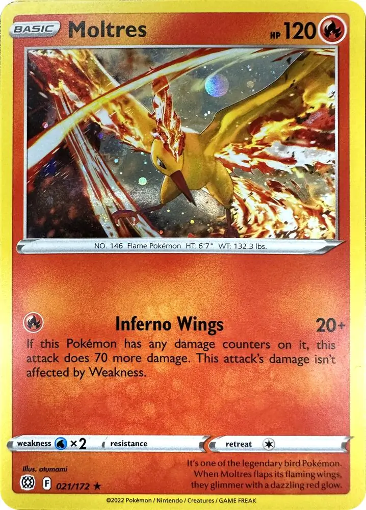 Moltres Cosmos Holo 021 Normal