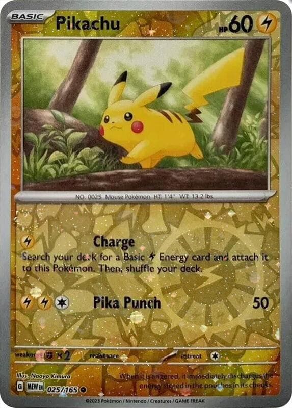 Pikachu Reverse Cosmos Holo Costco Exclusive 025 Normal