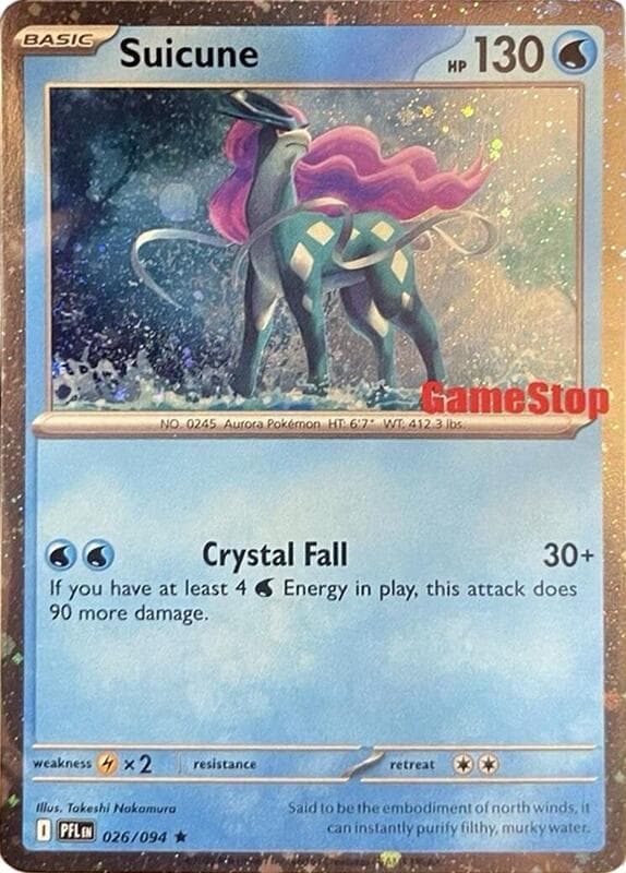 Suicune Cosmos Holo Gamestop Exclusive 026