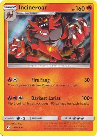 Incineroar Holo 026 Normal