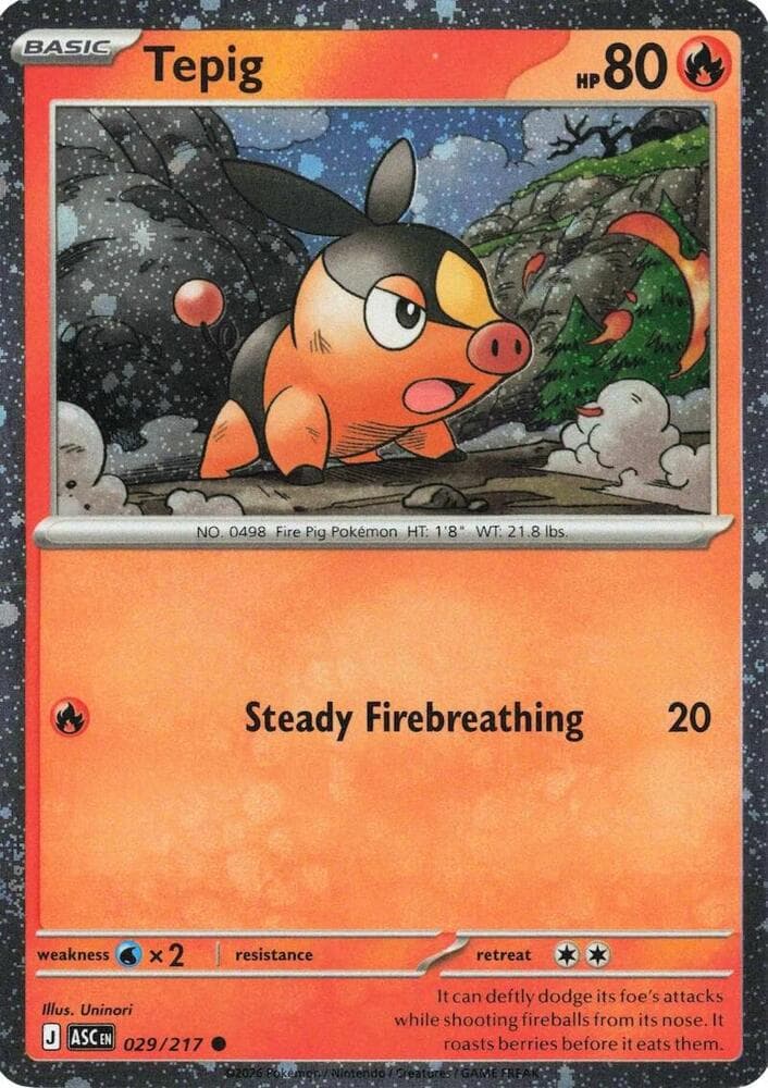 Tepig Cosmos Holo 029