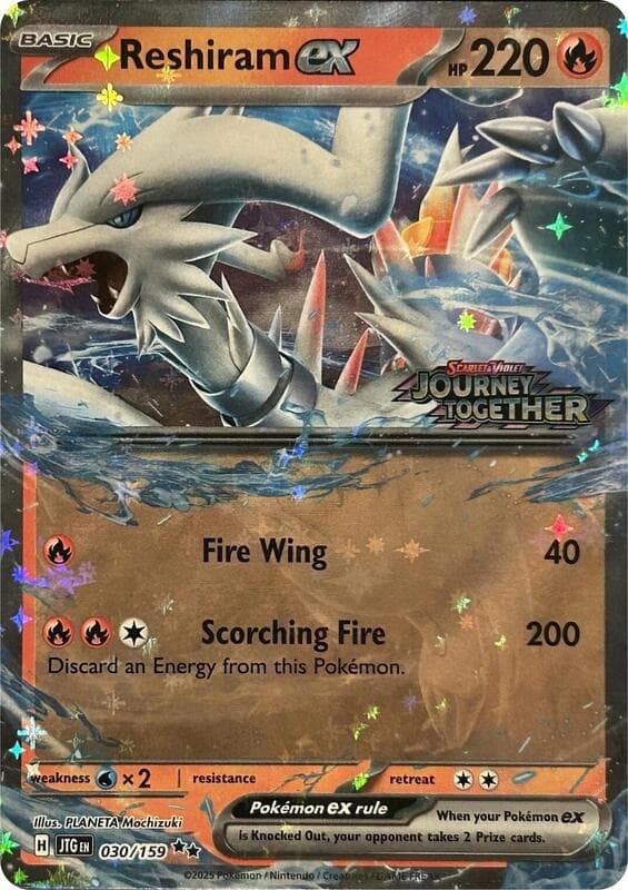 Reshiram ex Journey Together Stamped 030