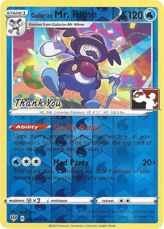 Galarian Mr. Rime Pokemon League 036 Normal