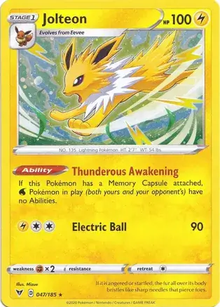 Jolteon Cosmos Holo 047 Normal