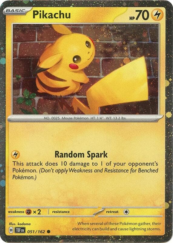 Pikachu Cosmo Holo 051 Normal