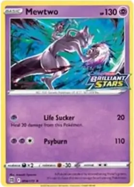Mewtwo Brilliant Stars Stamped 056 Normal