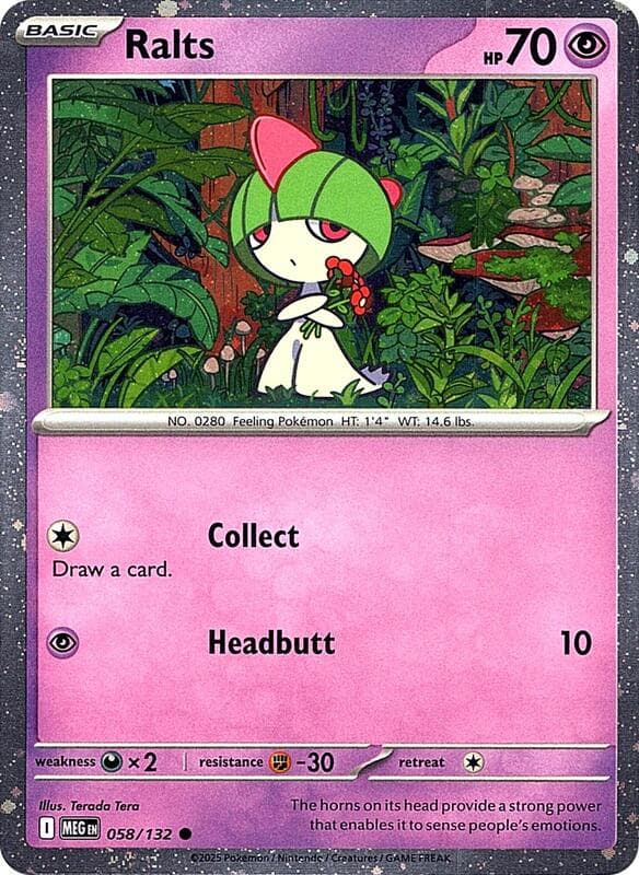 Ralts Cosmos Holo 058