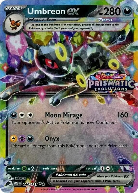 Umbreon ex Prismatic Evolutions Stamp 060 Normal