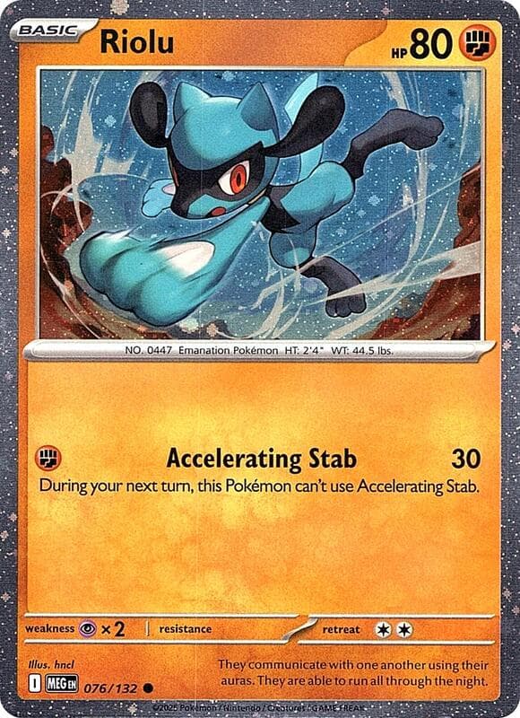 Riolu Cosmos Holo 076 Normal