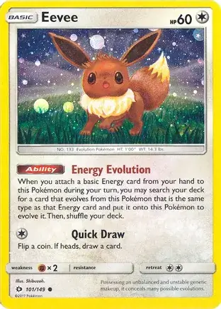 Eevee Cosmos Holo 101 Normal