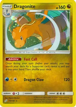 Dragonite Cosmos Holo 119