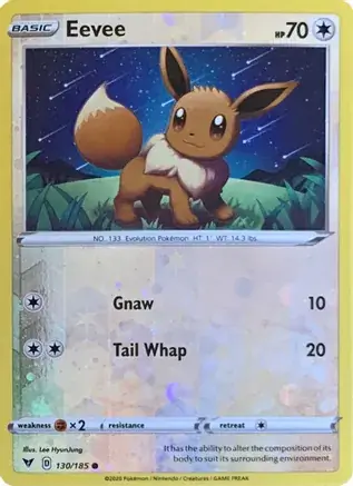 Eevee Cosmos Reverse Holo 130