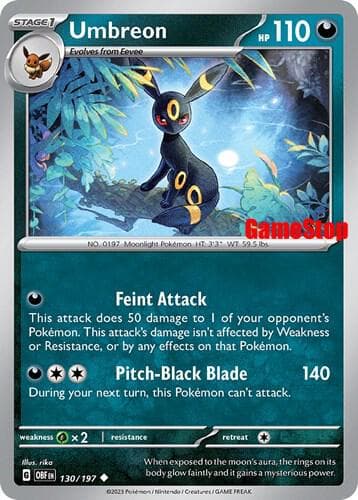 Umbreon GameStop Exclusive 130 Normal