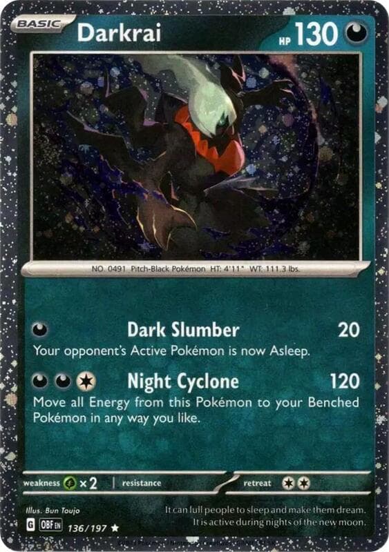 Darkrai Cosmos Holo 136 Normal