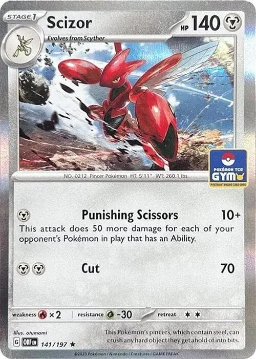 Scizor Pokemon Gym Promo 141