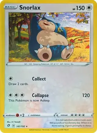Snorlax Cosmos Holo 141
