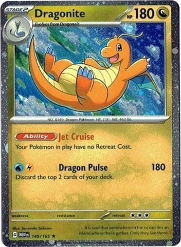 Dragonite 149/165 Cosmos Holo 149 Normal
