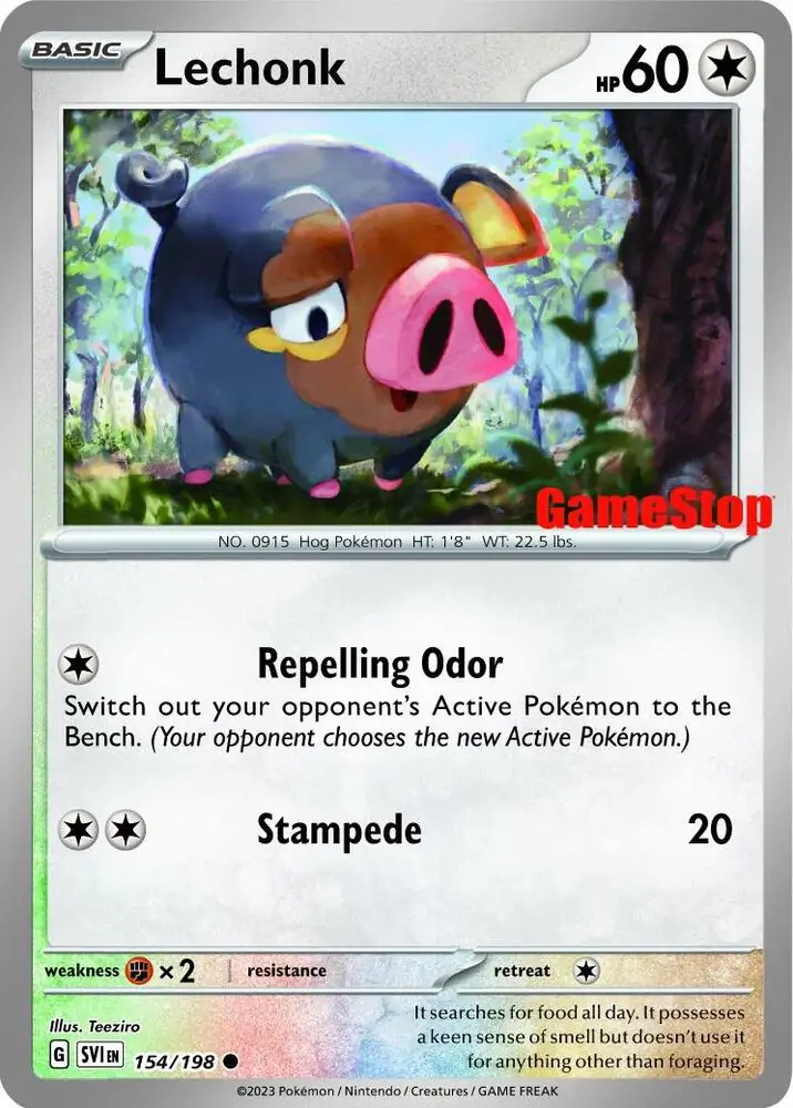 Lechonk GameStop Promo 154 Normal