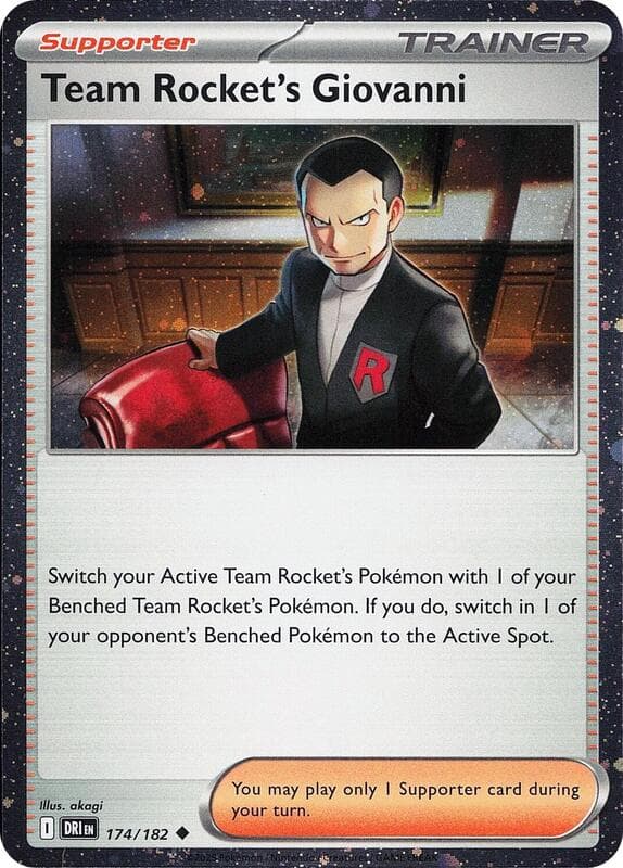 Team Rocket's Giovanni Cosmos Holo 174