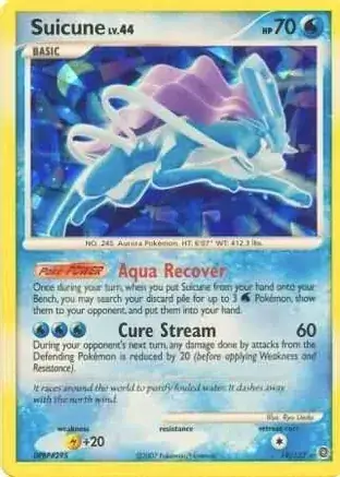 Suicune Cracked Ice Holo 19