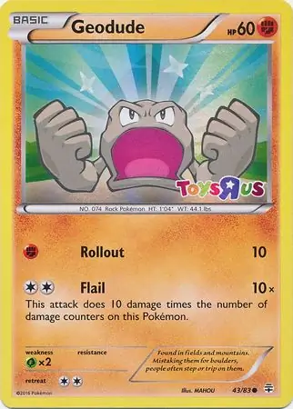 Geodude Toys R Us 43 Normal