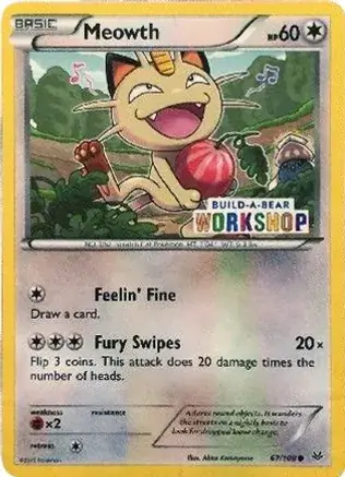 Meowth Build-A-Bear 67