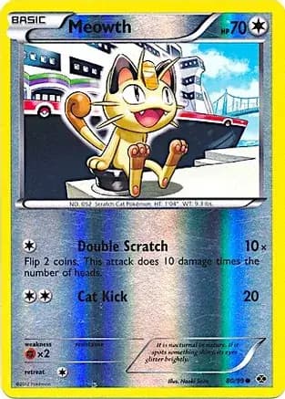 Meowth Reverse Holo Promo 80