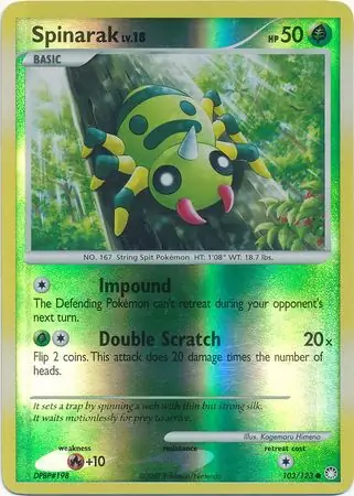 Spinarak Reverse Holo 103