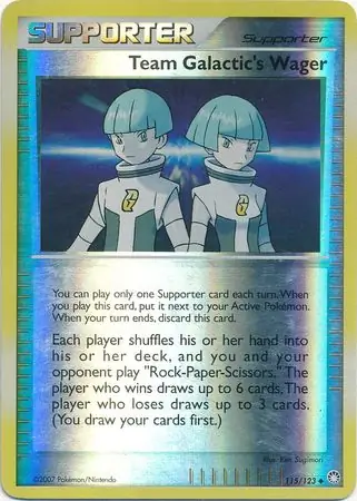 Team Galactic's Wager Reverse Holo 115