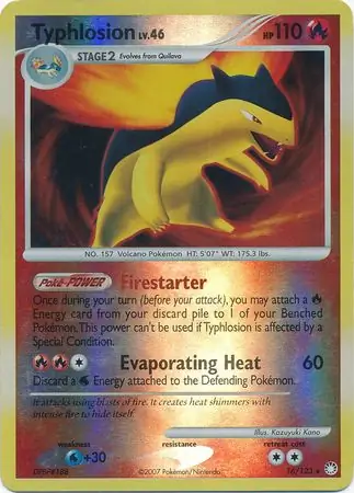 Typhlosion Reverse Holo 16 Normal