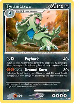 Tyranitar Holo 17