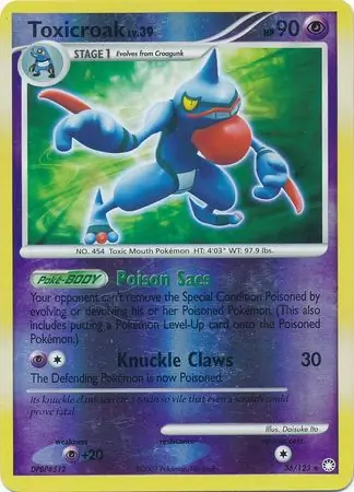 Toxicroak Reverse Holo 36 Normal