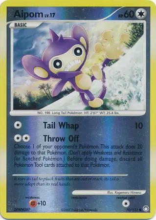 Aipom Reverse Holo 70 Normal