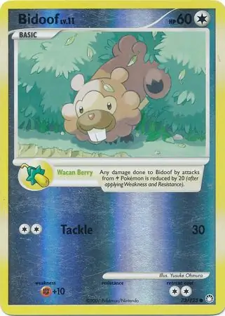 Bidoof Reverse Holo 73