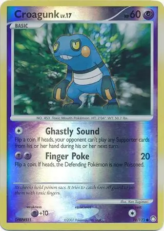 Croagunk Reverse Holo 78 Normal