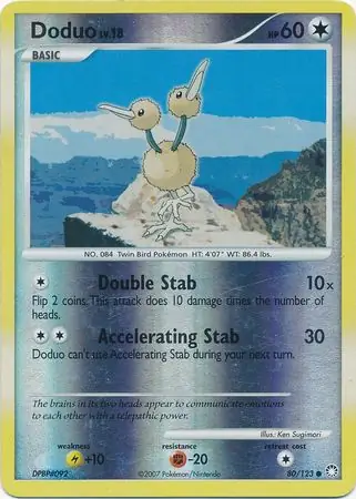 Doduo Reverse Holo 80 Normal