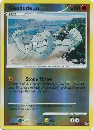 Geodude Reverse Holo 84 Normal