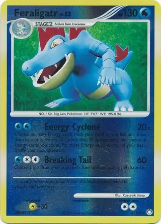 Feraligatr Reverse Holo 8 Normal