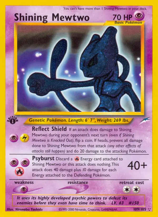 Shining Mewtwo 109 Normal